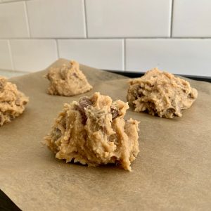 Chocolate chip cookies step three